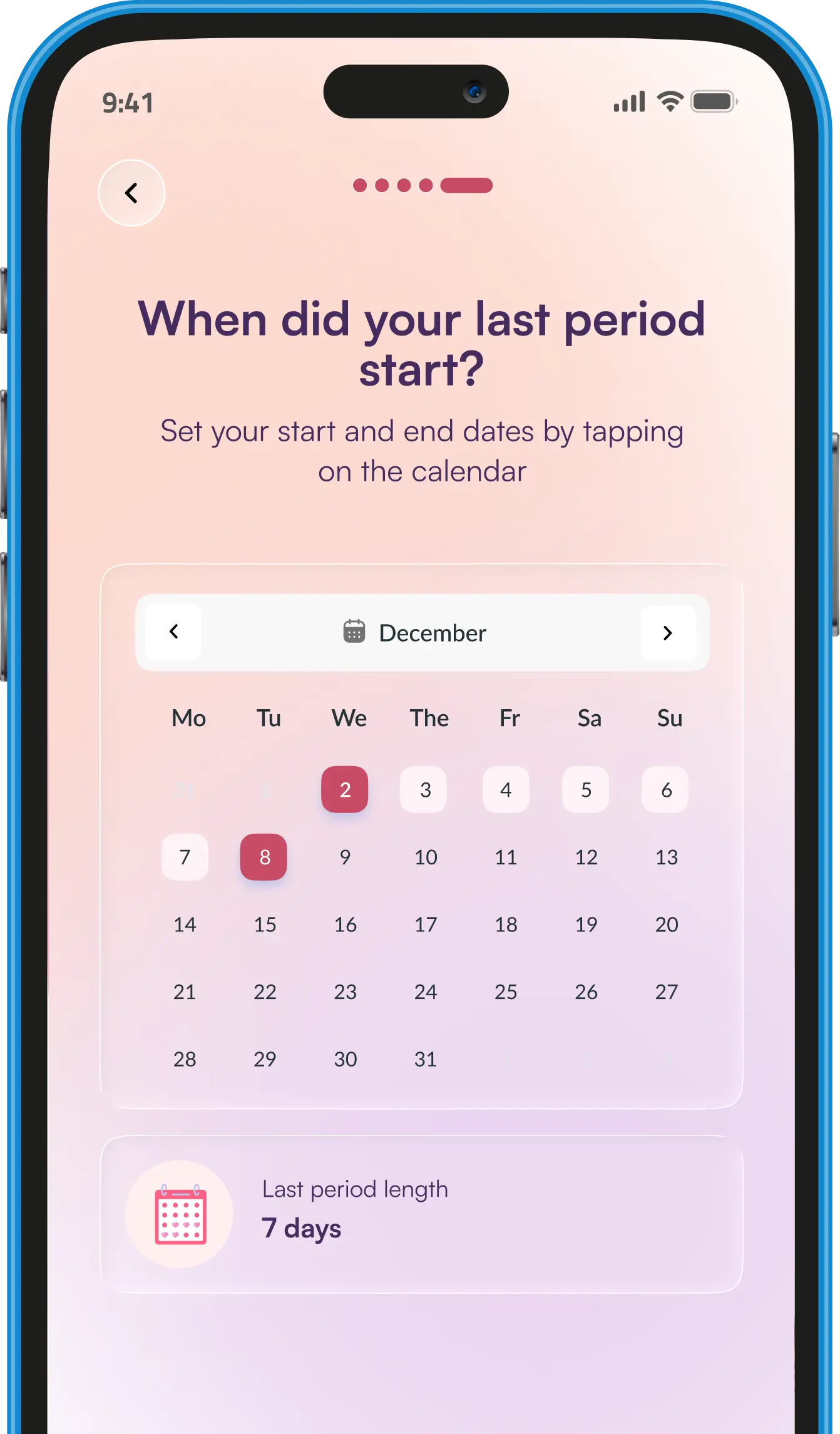 Jazz Women World period tracker calendar